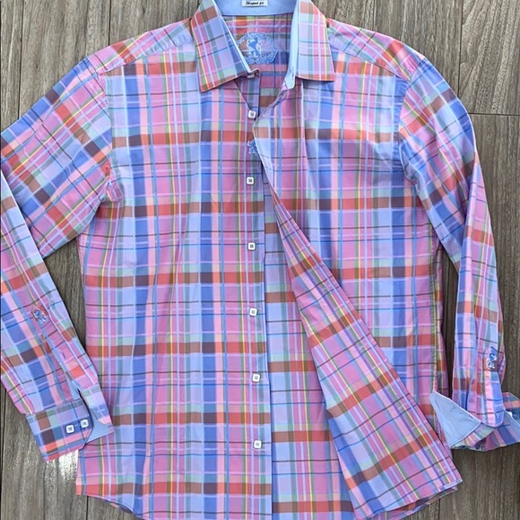 BUGATCHI square button dress shirt - Picture 4 of 9